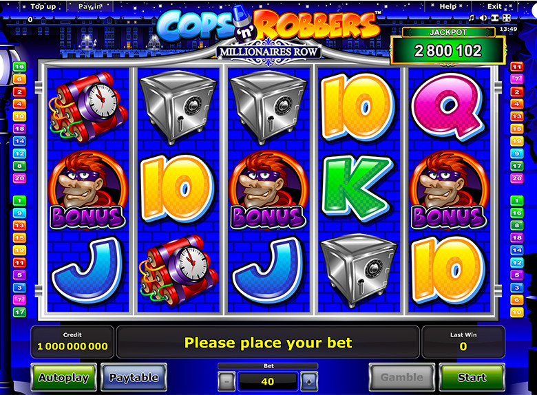 slot machines online cops ’n’ robbers millionaires row