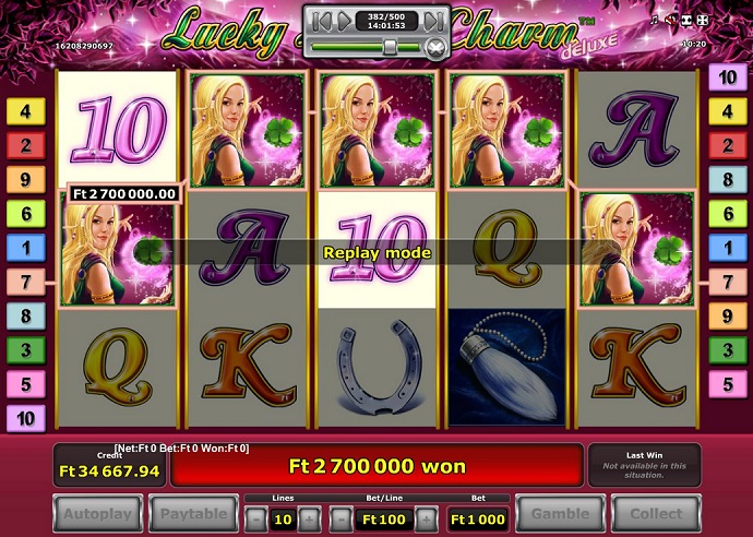 Big win on Lucky Lady's Charm Deluxe slot machine