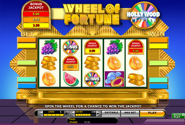 High limit Wheel of Fortune slot online