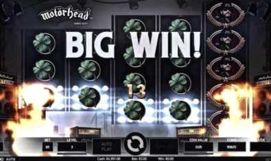 Playing Motorhead slot machine