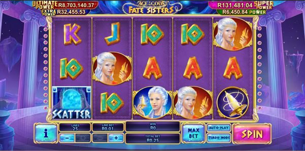 Age of the Gods Fate Sisters playtech slot machine
